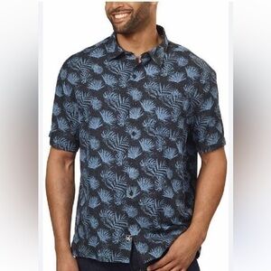 NWT Nat Nast Navy Silk Blend Shirt XL